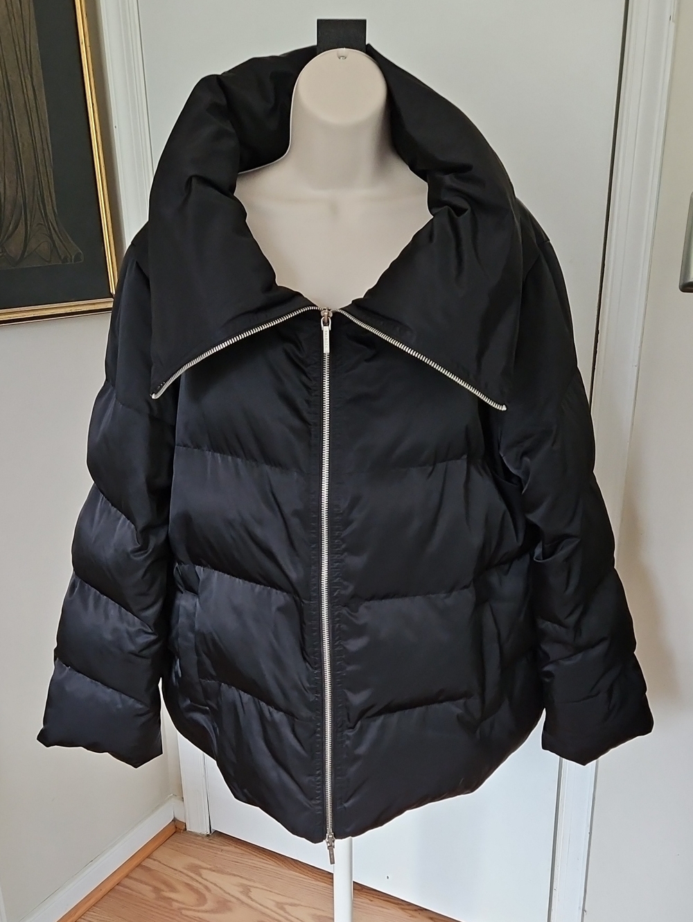 Talbots Big Collar 80% Duck Down 20% Feathers Puffer Jacket Size XL